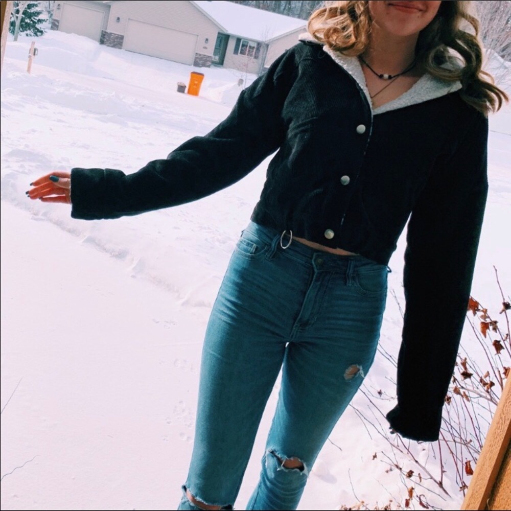 Corduroy Fleece Lined Jacket